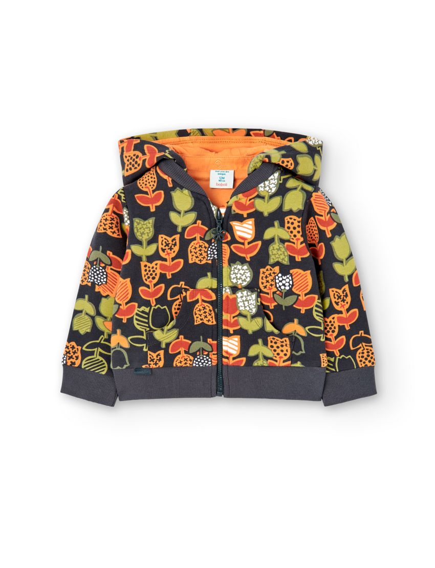 Casaco felpa estampado do