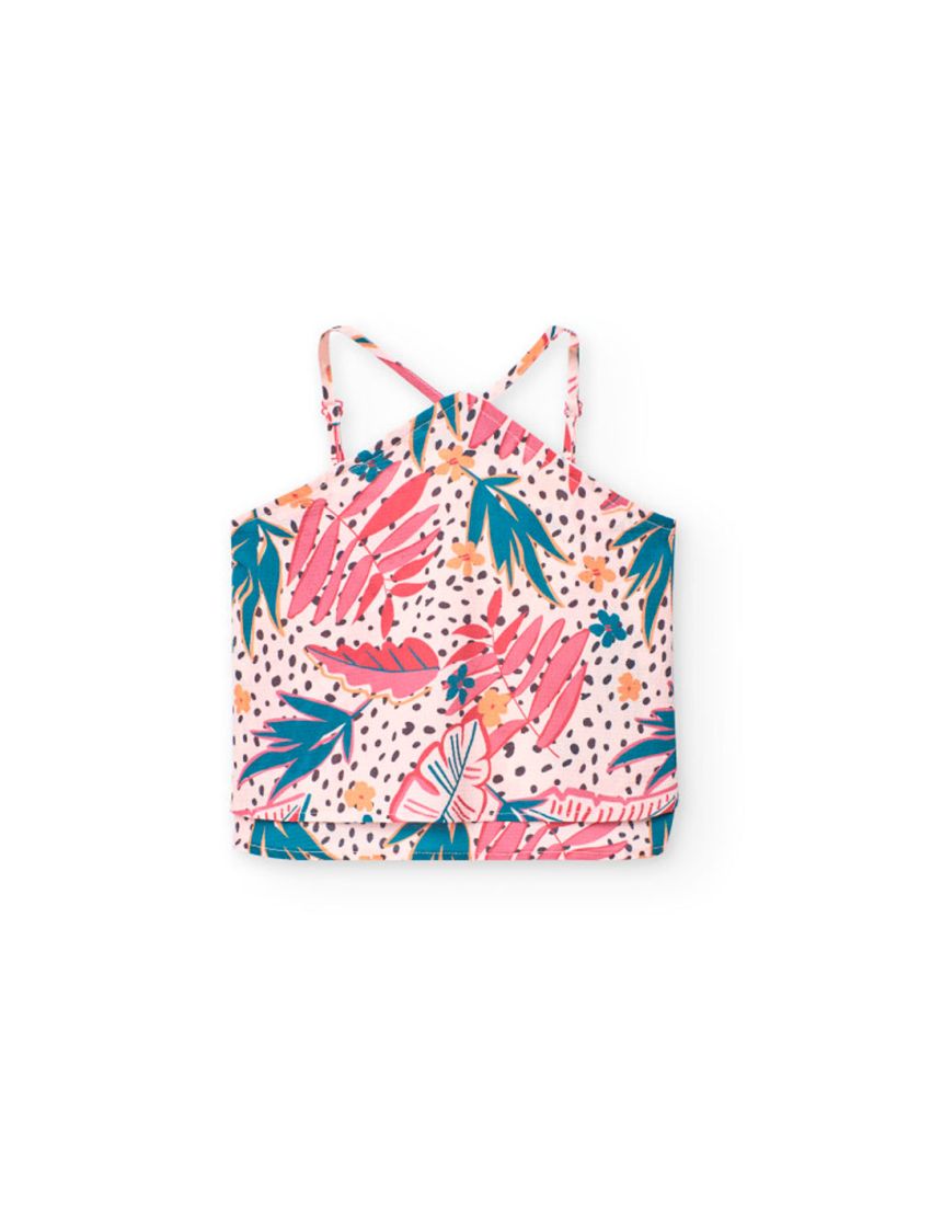 Top Estampado Alças Menin