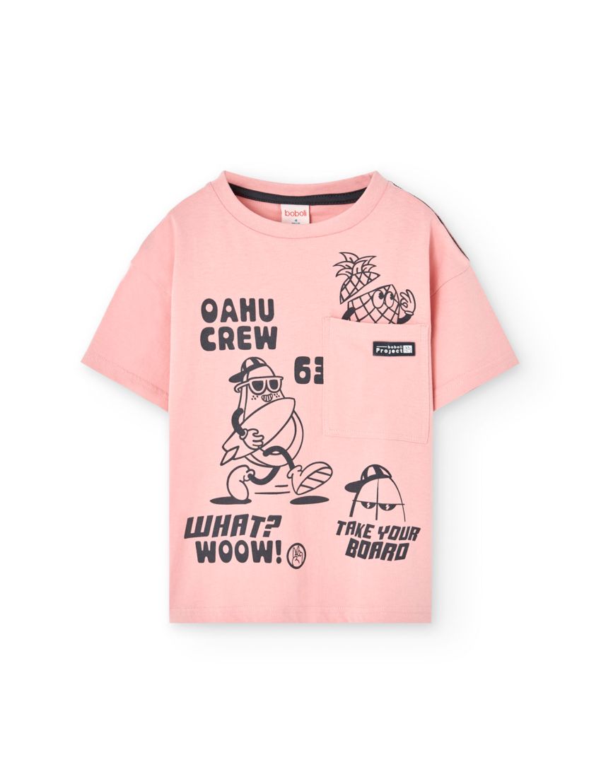 Camiseta malha para menin