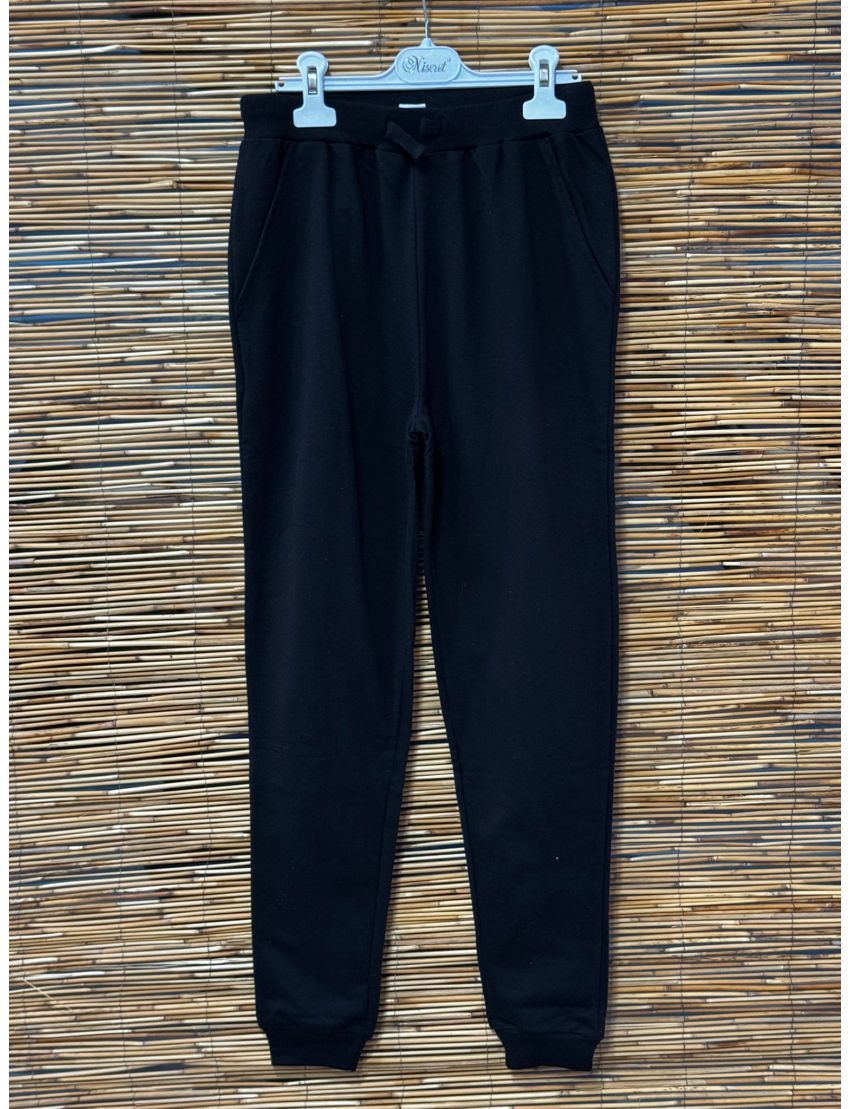 PANTALON LARGO RIZO NEGRO