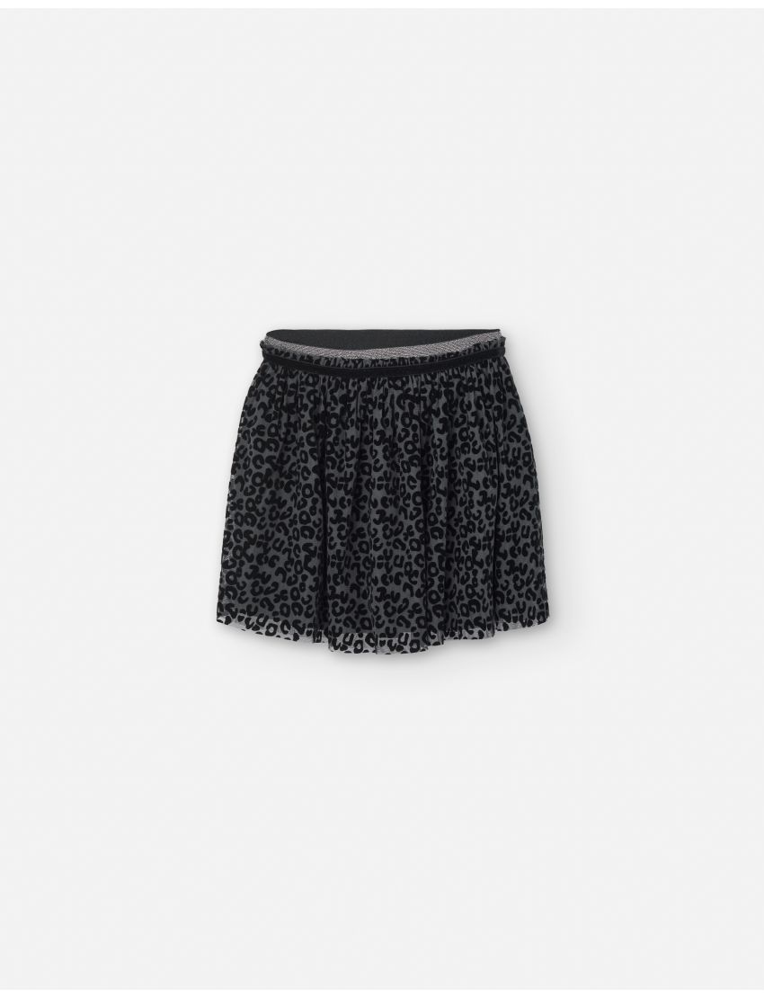 Saia Tule Estampa Leopard